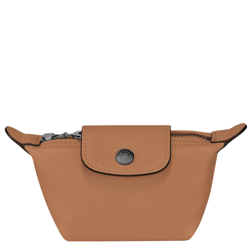 Beige Women's Longchamp Le Pliage Cuir Leather Coin Purses | 2365940-CJ