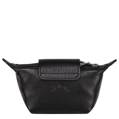 Black Women's Longchamp Le Pliage Cuir Leather Coin Purses | 0325149-FZ