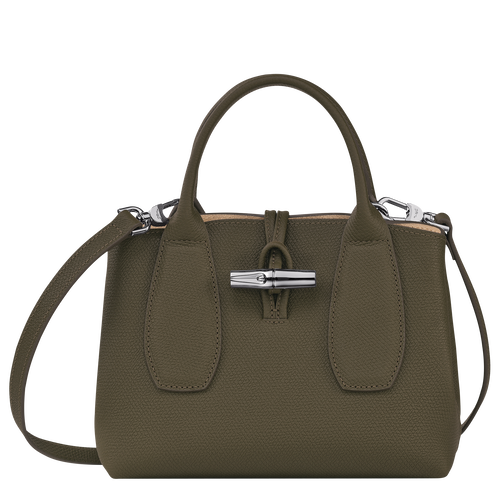 Green Women's Longchamp Roseau S Leather Top-handle Bags | 0736185-BS