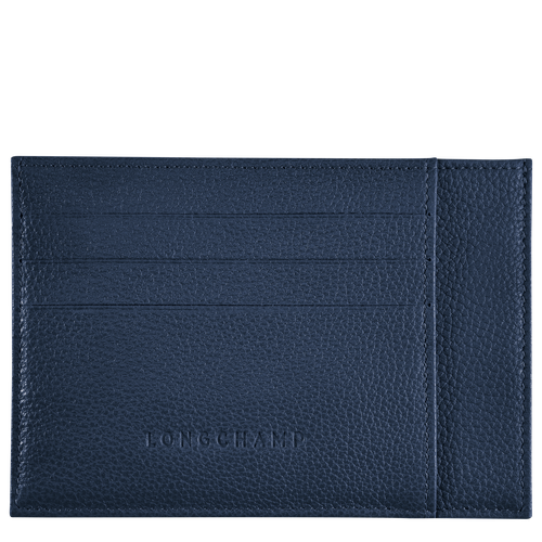 Blue Men's Longchamp Le Foulonné Leather Cardholders | 9653142-DS