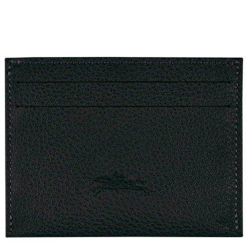 Black Women's Longchamp Le Foulonné Leather Cardholders | 8376942-LC
