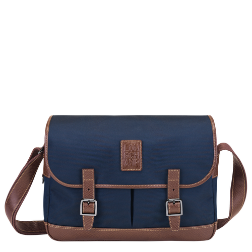 Blue Men's Longchamp Boxford Canvas Crossbody Bags | 8902517-PD