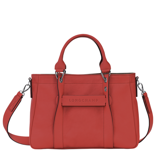 Orange Women's Longchamp 3D S Leather Top-handle Bags | 2485730-VF