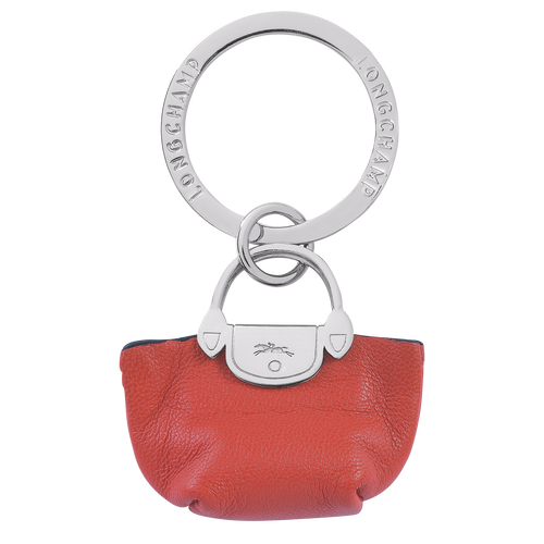 Orange Men's Longchamp Le Pliage Cuir Leather Key Rings | 8763490-DX