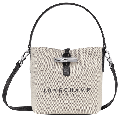 Beige Women's Longchamp Roseau S Canvas Crossbody Bags | 7513842-GE