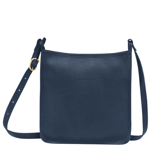 Blue Women's Longchamp Le Foulonné L Leather Crossbody Bags | 2561378-XC