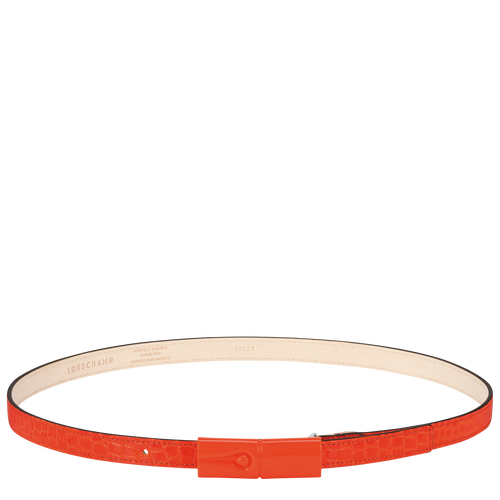 Orange Women's Longchamp Roseau Leather Belts | 3468910-PN