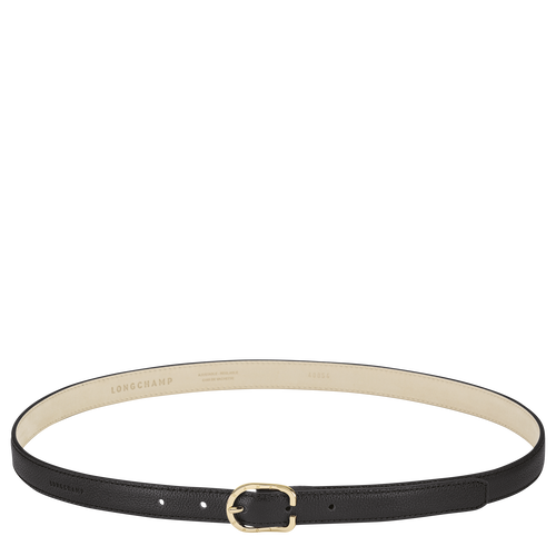 Black Women's Longchamp Le Foulonné Leather Belts | 3659724-KZ