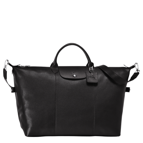 Black Women's Longchamp Le Foulonné XL Leather Travel Bags | 9521380-PA