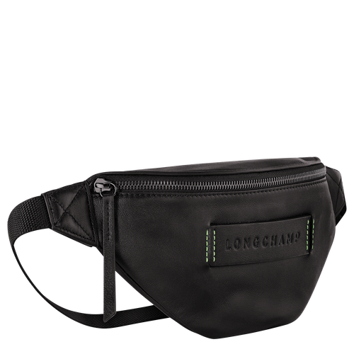Black Women's Longchamp 3D Leather Belt Bags | 5460731-WR