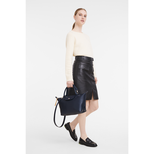 Blue Women's Longchamp Le Pliage City S Canvas Top-handle Bags | 1875423-OX