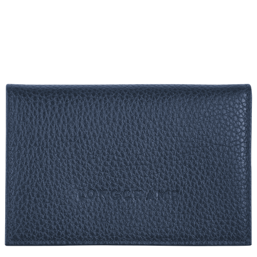 Blue Women's Longchamp Le Foulonné Leather Cardholders | 3791064-QO