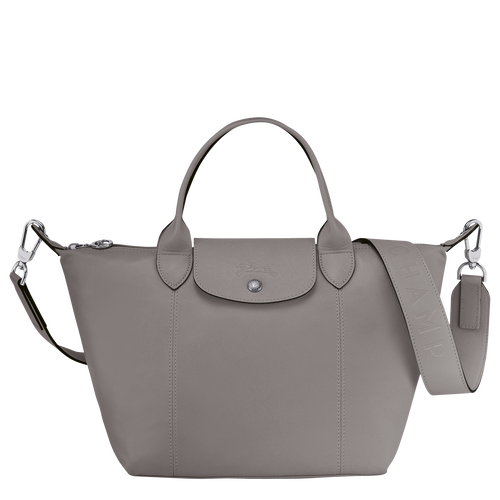 Grey Women's Longchamp Le Pliage Cuir S Leather Top-handle Bags | 1986025-MX