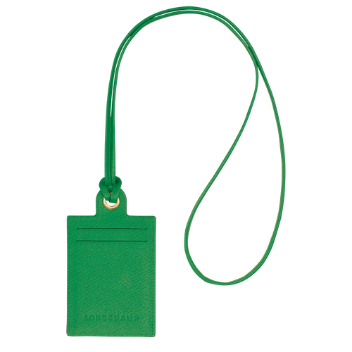 Green Men's Longchamp épure Leather with necklace Cardholders | 3280496-TG