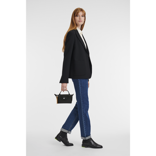 Black Women's Longchamp Le Pliage City Canvas Pouches | 0978145-FI