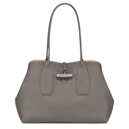 Grey Women's Longchamp Roseau Leather Shoulder Bags | 8015627-ZT