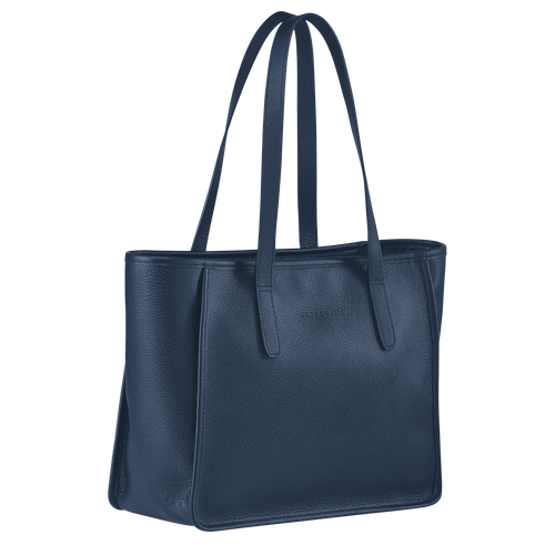 Blue Women's Longchamp Le Foulonné Leather Shoulder Bags | 3417289-LK
