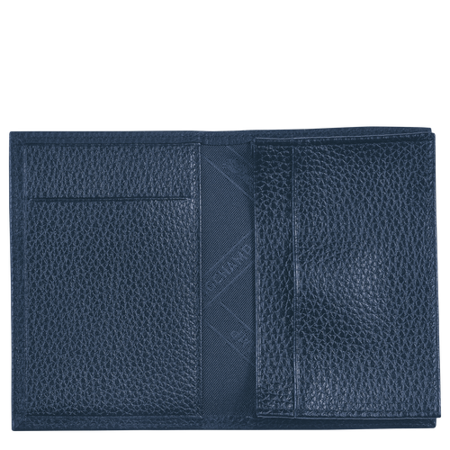 Blue Women's Longchamp Le Foulonné Leather Cardholders | 3791064-QO