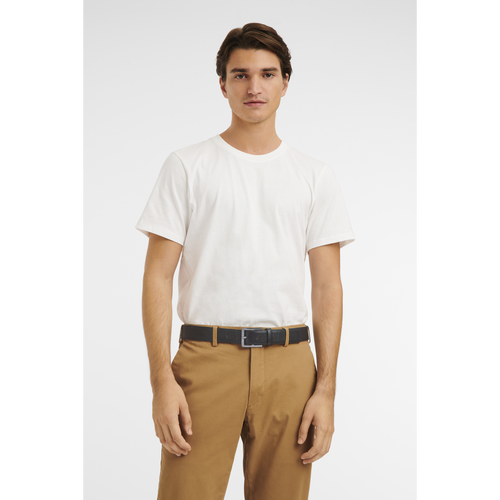 Black Men's Longchamp Le Pliage Leather Belts | 9201685-GV
