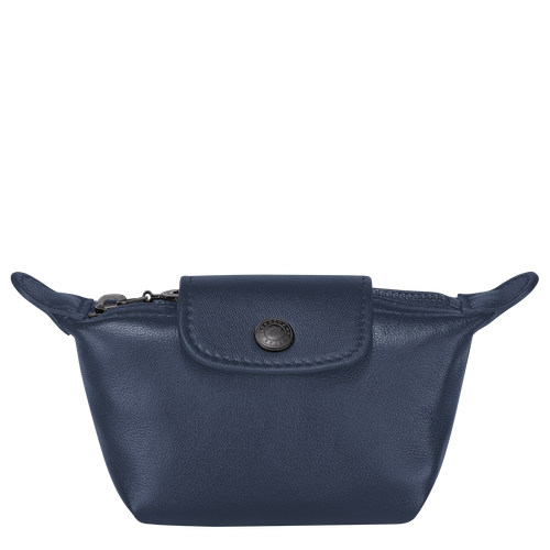 Blue Women's Longchamp Le Pliage Cuir Leather Coin Purses | 6235870-HI
