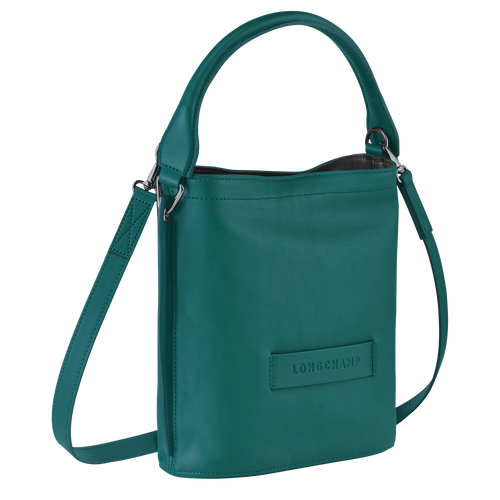 Green Women's Longchamp 3D Leather Crossbody Bags | 0948137-VH