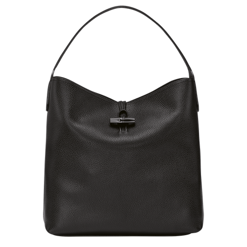 Black Women's Longchamp Roseau Essential Leather Shoulder Bags | 6241538-AQ