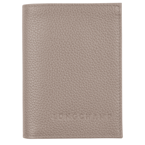 Grey Women's Longchamp Le Foulonné Leather Cardholders | 7925410-TZ