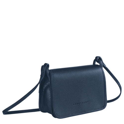 Blue Women's Longchamp Le Foulonné Leather Wallets On Chain | 8291346-YP