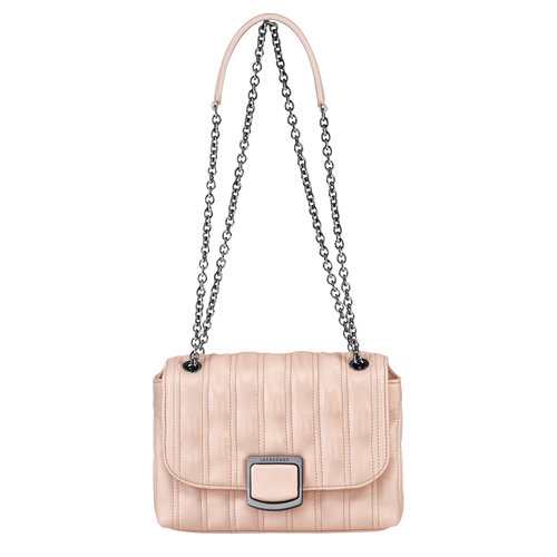 Pink Women's Longchamp Brioche S Leather Crossbody Bags | 1672084-RD