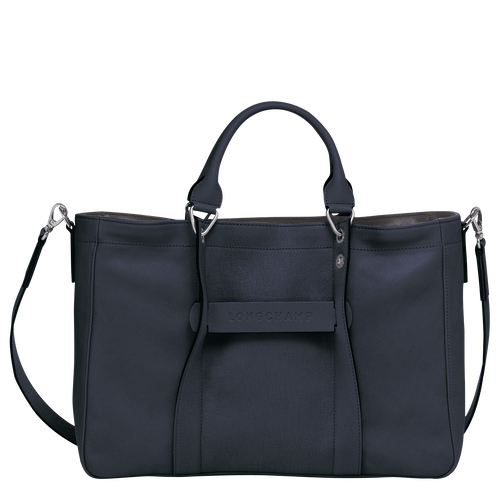 Blue Women's Longchamp 3D M Leather Top-handle Bags | 4230619-CA