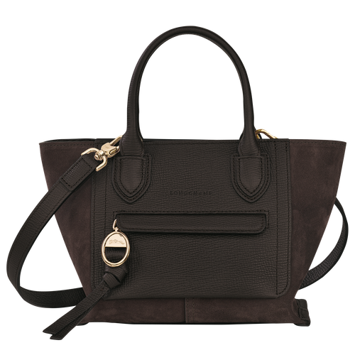 Brown Women's Longchamp Mailbox S Leather Top-handle Bags | 9418057-SV