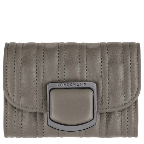 Grey Women's Longchamp Brioche Leather Cardholders | 7804925-DG