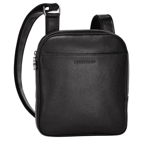 Black Men's Longchamp Le Foulonné S Leather Crossbody Bags | 4537091-NB