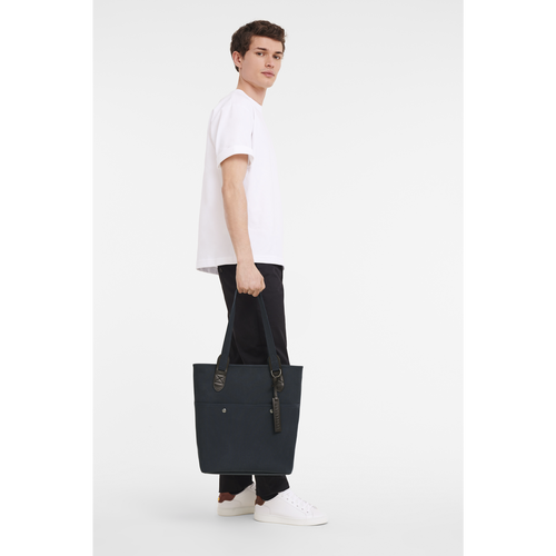 Blue Men's Longchamp Gabin Canvas Handbag | 0498632-ES