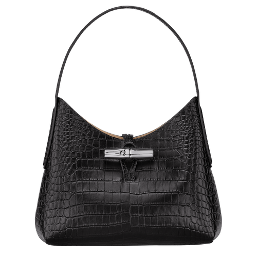 Black Women's Longchamp Roseau XS Leather Shoulder Bags | 5179348-DH