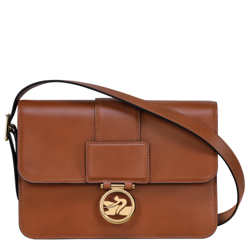 Brown Women's Longchamp Box-Trot M Leather Crossbody Bags | 8304126-RV