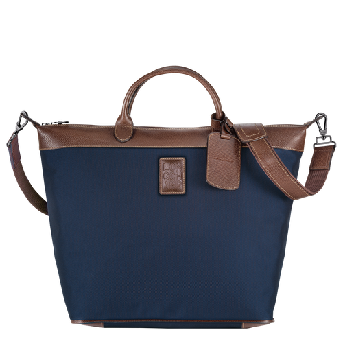 Blue Men's Longchamp Boxford Canvas Travel Bags | 6742319-EZ
