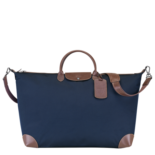 Blue Men's Longchamp Boxford XL Canvas Travel Bags | 5079234-BF