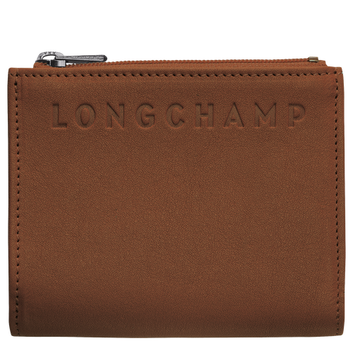 Brown Men's Longchamp 3D Leather Wallets | 0592367-BZ