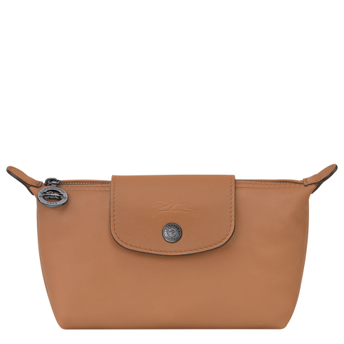 Beige Women's Longchamp Le Pliage Cuir Leather Pouches | 6018972-RT