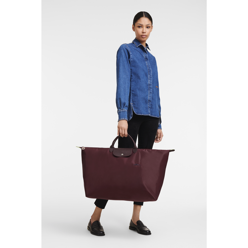 Blue Women's Longchamp Le Pliage Green XL Canvas, Recycled canvas Travel Bags | 3759401-MA