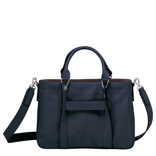 Blue Women's Longchamp 3D S Leather Top-handle Bags | 6153920-ML