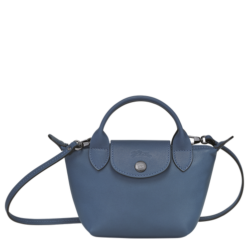 Blue Women's Longchamp Le Pliage Cuir Leather Crossbody Bags | 1837546-EB