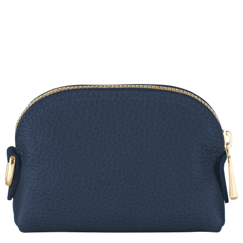 Blue Women's Longchamp Le Foulonné Leather Coin Purses | 0917523-GN