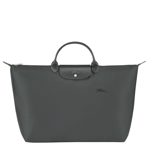 Grey Women's Longchamp Le Pliage Green L Canvas, Recycled canvas Travel Bags | 5938016-EJ