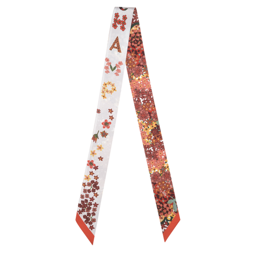 Orange Women's Longchamp Fall-Winter 2022 Collection Silk Silk Scarves | 5087126-SN