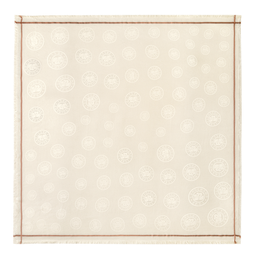Beige Women's Longchamp Fall-Winter 2022 Collection Cotton Stoles | 8465910-NI