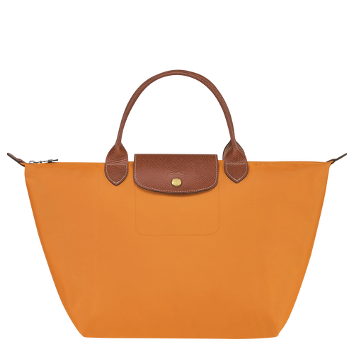 Orange Women's Longchamp Le Pliage Original M Canvas, Recycled canvas Top-handle Bags | 8472365-EQ