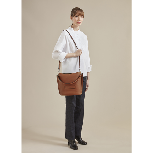 Orange Women's Longchamp 3D Leather Crossbody Bags | 8403612-SN