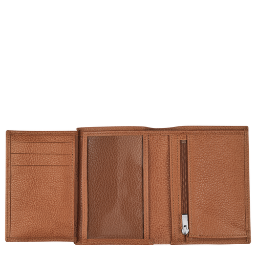 Brown Women's Longchamp Le Foulonné Leather Wallets | 7214589-YI - Exclusive Outlet Sale